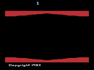Plaque Attack title screen for Atari 2600